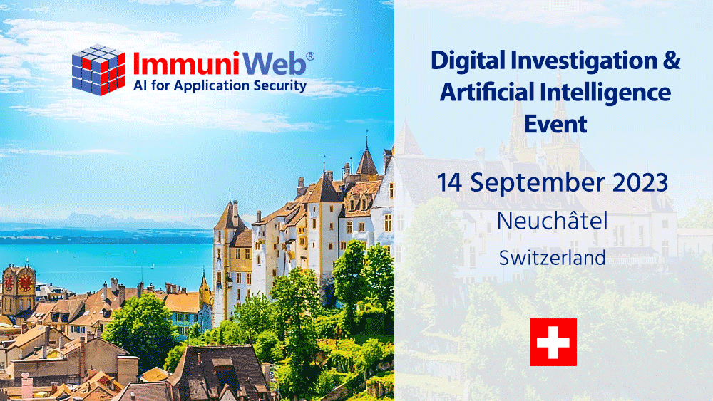 ImmuniWeb Participates at the Digital Investigation and Artificial Intelligence 2023