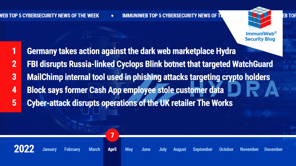 Law Enforcement Agencies Disrupt Hydra Market, Cyclops Blink botnet