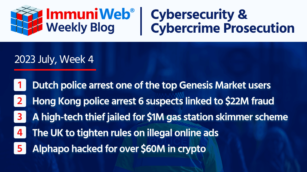 Dutch Police Arrest “Most-Wanted” Genesis Market Data Broker
