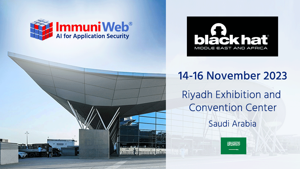 ImmuniWeb to Participate at Black Hat MEA 2023 with CYBER
