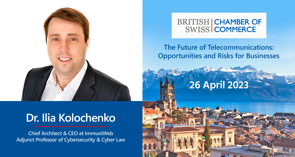 ImmuniWeb is a Speaker at the British-Swiss Chamber of Commerce (BSCC) Conference