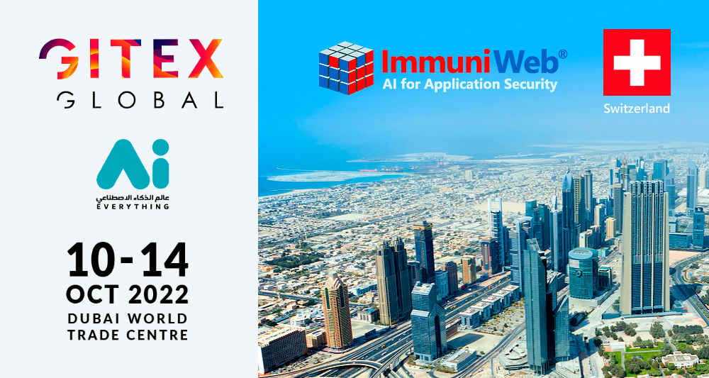 ImmuniWeb Will Participate in the Swiss Pavilion at Gitex Global, Dubai