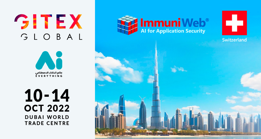 ImmuniWeb Will Participate in the Swiss Pavilion at Gitex Global, Dubai