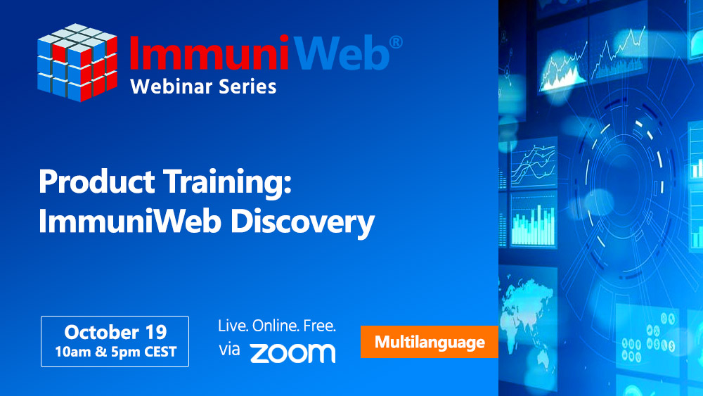 Product Training: ImmuniWeb Discovery