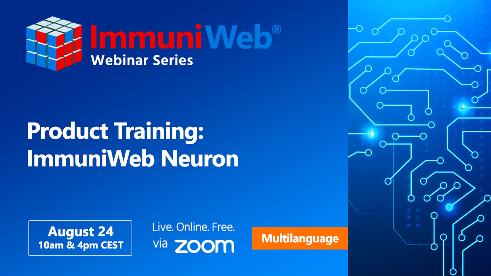 Product Training: ImmuniWeb Neuron