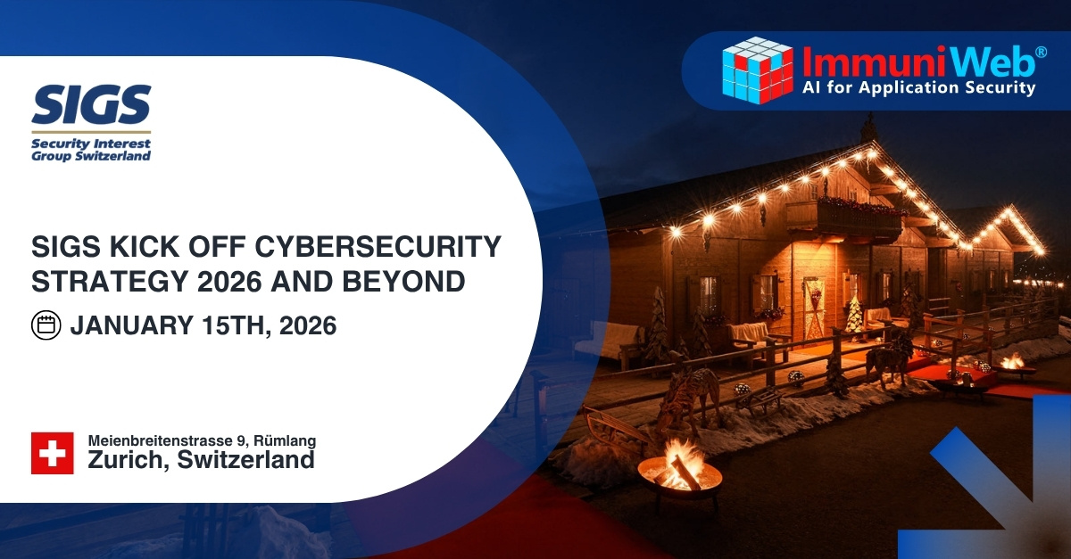 ImmuniWeb Participates at SIGS Kick Off Cybersecurity Strategy 2026 and beyond