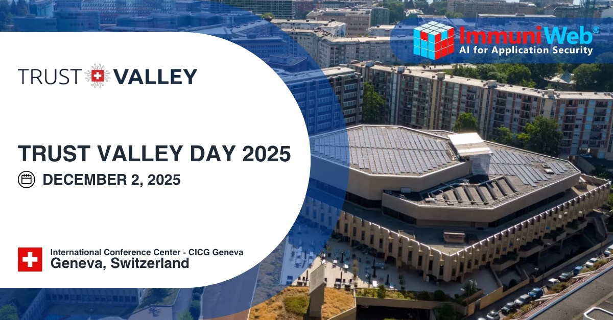 ImmuniWeb to Talk at the Trust Valley Day 2025