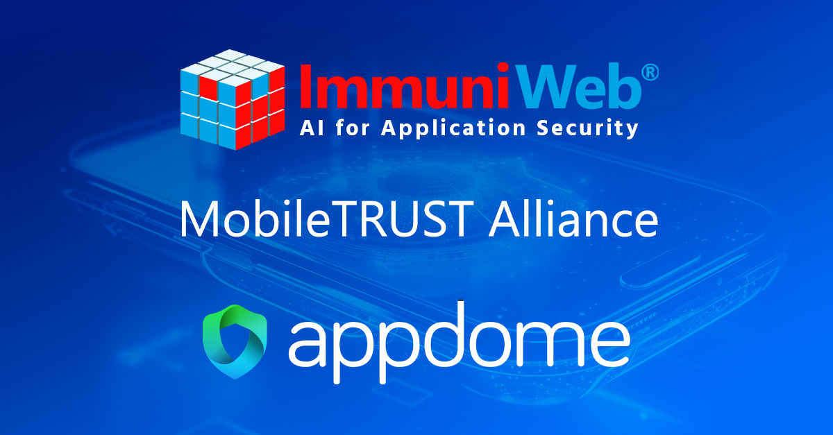 ImmuniWeb to Partner with Appdome in Mobile Application Security