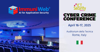 ImmuniWeb Participates at the Cyber Crime Conference Rome