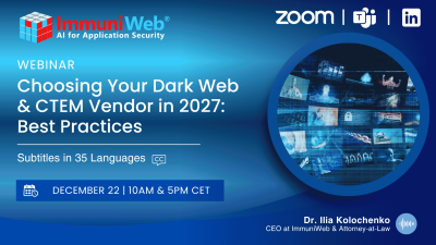 Choosing Your Dark Web & CTEM Vendor in 2027: Best Practices