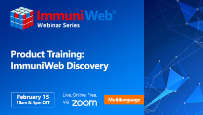 Product Training: ImmuniWeb Discovery — February Session