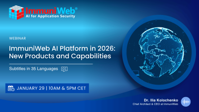 ImmuniWeb AI Platform in 2026: New Products and Capabilities