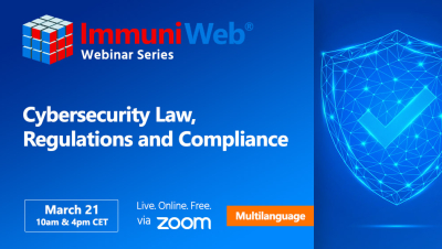 Cybersecurity Law, Regulations and Compliance — Overview Webinar