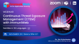 Continuous Threat Exposure Management (CTEM) with ImmuniWeb