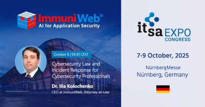 ImmuniWeb Participates at it-sa Expo&Congress 2025