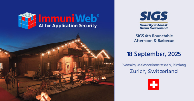 ImmuniWeb Participates at SIGS 4th Roundtable Afternoon & Barbecue