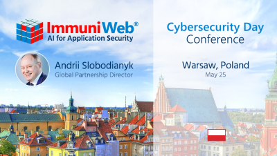 ImmuniWeb Participates at Cybersecurity Day Conference in Warsaw, Poland