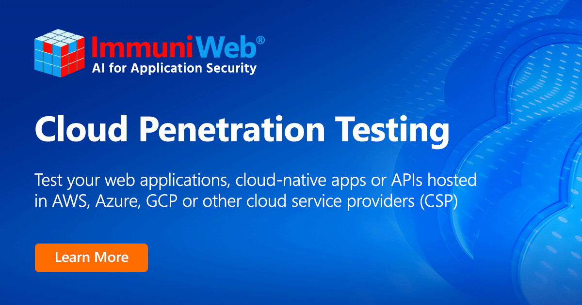 Advanced Cloud Penetration Testing (AWS, Azure, GCP) | ImmuniWeb